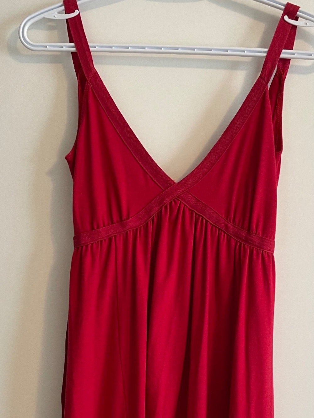 Lux Fit & Flare Red Tie Back Dress